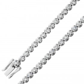 Diamant Tennis Armband Weißgold 585 14K Brillanten 2.9ct