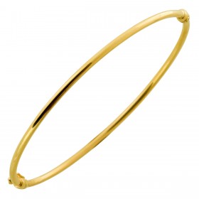 Armreif Gelbgold 585 14 Karat halbmassiv