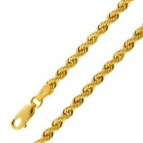 Kordel Armband Gelbgold 585 14 Karat halbmassiv