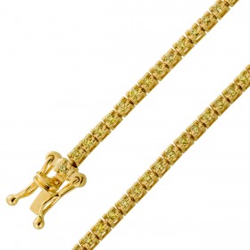 Tennis Armband Gelbgold 333 8K Diamanten 1.0ct Fancy Yellow 