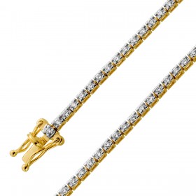 Tennisarmband 1.0ct Gold 333 8 Karat Lab Grown Diamanten