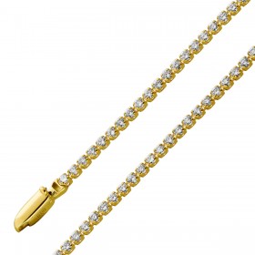 Tennis Armband Gold 585 14K Lab Grown Diamanten