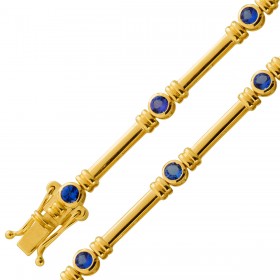 Tansanit Armband Gold 333 8K lila Natur Tansanite 1.10ct