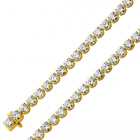 Tennisarmband Gold 585 14K Labor Brillanten 7ct 