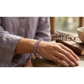 Amethyst Armband lila Natur Amethyst Edelsteine 100ct 