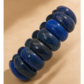 Lapislazuli Armband azurblaue Lapis Edelsteine 395ct