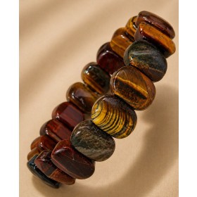 Tigerauge Armband braun rot grüne Tigerauge Edelsteine 185ct