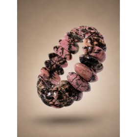 Rhodochrosit Armband altrosa braune nat. Edelsteine 570ct