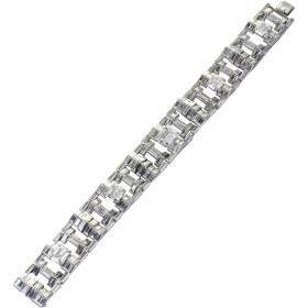 Diamantarmband Weißgold 18 Karat Diamanten Antikschmuck