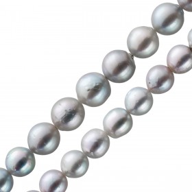 Perlen Collier 43cm Südseezuchtperlen 11mm Silber 925