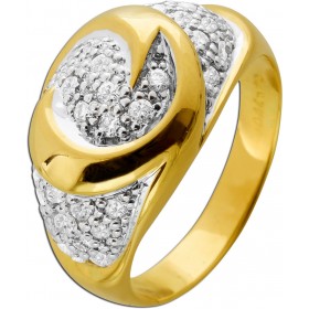 Diamantring Gold 750 Weißgold 18K Diamanten 0.75ct TW VVS