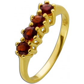  Granat Spessartin Ring Gold 333 8 Karat weinrote Edelsteine