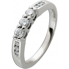 Diamantring Weißgold 750 18 Karat  Diamanten 0.33ct.