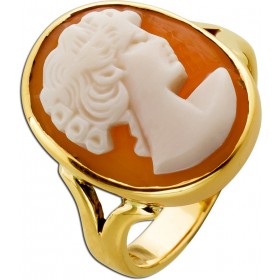 Muschlgemmen Ring Gold 585 14K  Antikschmuck