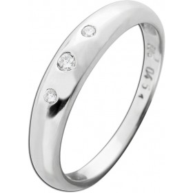 Bandring Weißgold 585 14K Diamanten 0.10ct TW VSI  
