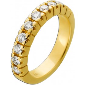 Memoire Ring Gold 585 14K Diamanten 0.6-0.65ct Lupenrein