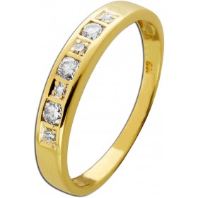 Diamantring Gold 585 14 Karat Brillanten 0.20ct.
