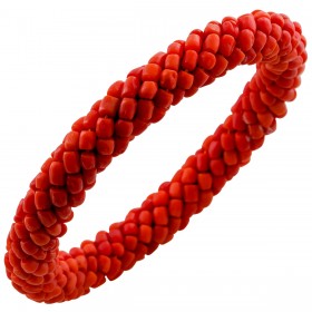 Korallen Armreif rote Sardische Korallen Antikschmuck