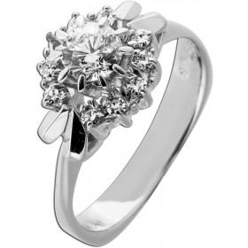 Brillantring Weißgold 585 14kt Brillant Diamanten 0.80ct