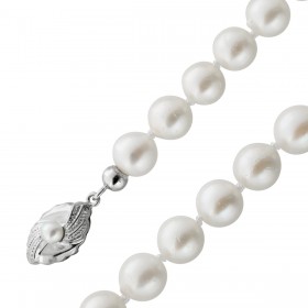 Perlenkette 48cm Gold 333 8K Akoyaperlen 7mm 