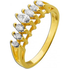 Diamantring Gold 585 14 Karat Diamanten 0.6ct  