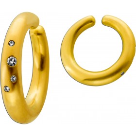 Creole Einhänge Brillant Gold 750 18K Brillanten 0.18ct. Jacobi