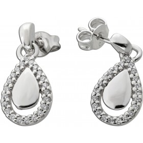 Diamant Ohrhänger Weissgold 375 9 Karat Brillanten 0.12ct 