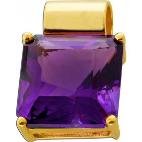 Amethystanhänger Gold 585 14 Karat violett lila Edelstein 40.0ct. 