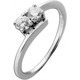 Brillantring Weissgold 585 14 Karat Brillanten 0.30ct Lupenrein