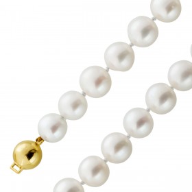 Perlenarmband Süßwasserperlen 8.8-8mm Gold 585 14K