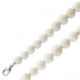 Korallen Collier Silber 925 Schaumkorallen Antikschmuck