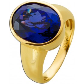 Tansanitring Gold 585 14 Karat blauer Edelstein 10ct 