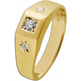 Brillantring Gold 585 14 Karat Brillanten 0.16ct 