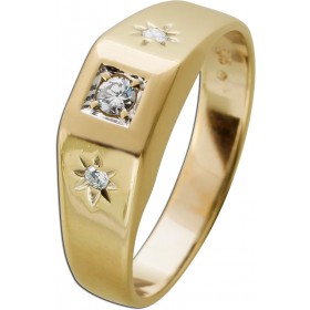 Brillantring Gold 585 14 Karat Brillanten 0.16ct 