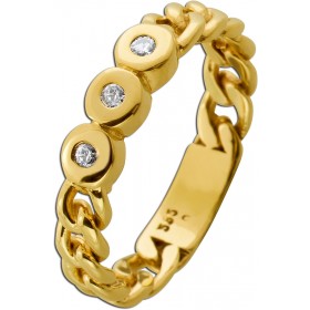 Brillantring Gold 585 14K Brillanten 0.10ct Lupenrein