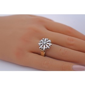 Brillantring Gold 585 Weißgold 14K Brillanten 0.56ct Lupenrein