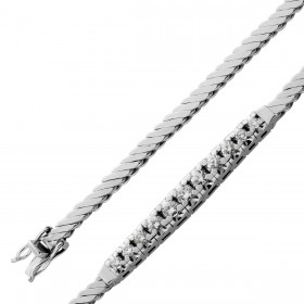 Brillantarmband Weißgold 750 18K Brillanten 0.70ct Antikschmuck