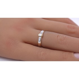 Brillantring Gold 585 14 Karat Brillant 0.10ct Lupenrein