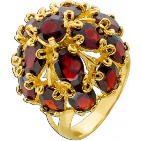 Harem Granat Ring Gold 585 14K Almandine Edelsteine 14.4ct Antikschmuck
