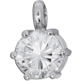 Brillant Anhänger Weißgold 750 18 Karat  Solitär Diamant 1.57ct