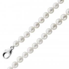 Perlenkette 88cm japanische Akoyaperlen 7-6.5mm