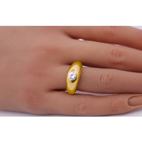 Solitärring Gold 585 14K Solitär Brillant 0.80ct