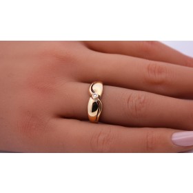 Solitärring Gold 750 18 Karat Solitär Brillant 0.015ct