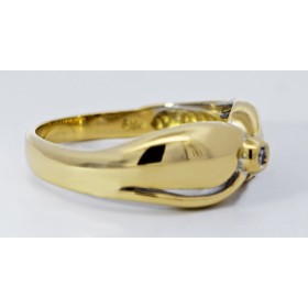 Solitärring Gold 750 18 Karat Solitär Brillant 0.015ct