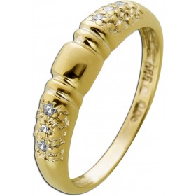 Diamantring Gold 585 14 Karat Diamanten 0.06ct 
