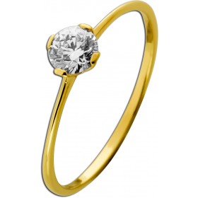 Solitärring Gold 750 18 Karat Brillant 0.40ct GIA Zertifikat