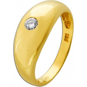 Solitärring Gold 585 14 Karat Brillant 0.20ct