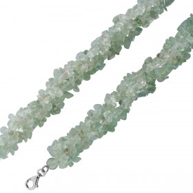 Aquamarin Kette wasserblaue Edelsteine 600ct Silber 925