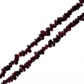 Granat Kette endlos Rohsteine weinrot violett 265.35ct 