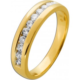 Memoire Ring Gold 585 14K Brillanten 0.50ct